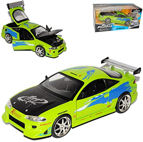 Mitsubishi Eclipse Grün Brian´s Paul Walker The Fast and The Furious 1/24 Jada Modell Auto