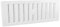 9 x 3 White Plastic Adjustable Air Vent Grille with Flyscreen Cover