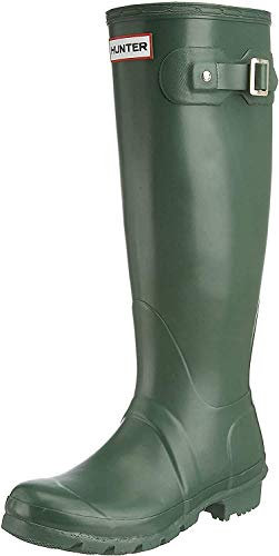 Hunter Damen-Gummistiefel für Winter / Regen / Schnee, grün