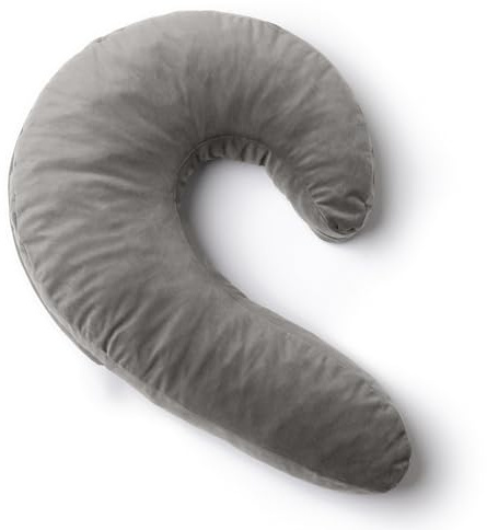 Avana Uno Adjustable Memory Foam Snuggle Pillow for Side Sleepers, Grey