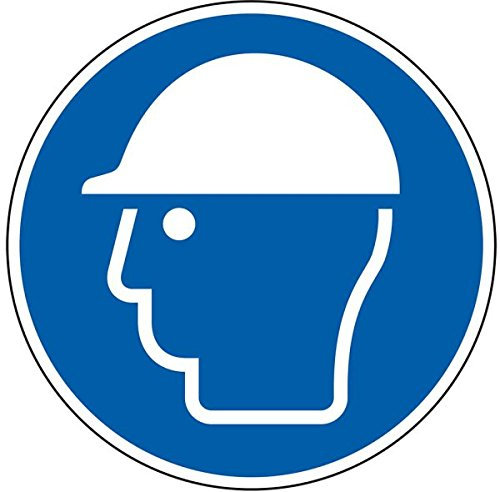 LEMAX® Gebotsschild Schutzhelm benutzen, ASR/ISO, Kunststoff, Ø 200mm