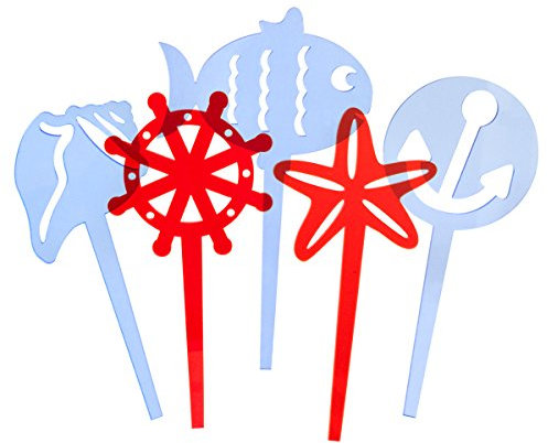 SUNPLAY Blumenstecker im Farbmix, 5 Stück im Set, Dekostecker Pflanzstecker Gartenstecker