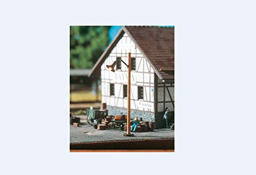 Brawa 84061 Holzmastleuchte mit Stecksockel und LED Spur H0