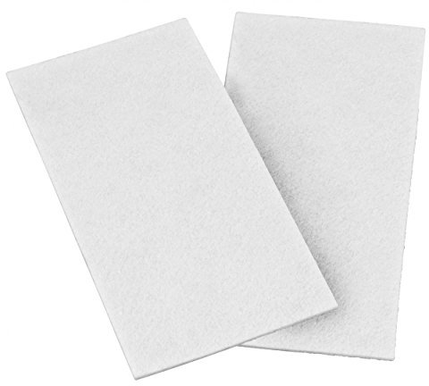 2x haggiy Filzzuschnitt - Bastelfilz ohne Kleber - 3,0 mm stark, weiß, DIN A4 (210 x 297 mm)