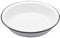 KitchenCraft Living Nostalgia Large Round Enamel Pie Dish, 22.5 cm (9) - White / Grey