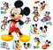 alles-meine.de GmbH 16 TLG. Set Wandtattoo/Sticker + Fensterbilder - Mickey Mouse - Wandsticker + Fenstersticker - Aufkleber für Kinderzimmer - Maus Playhouse/Jungen & ..