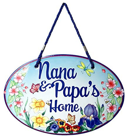 Welcome to Nana & Papa 's Türschild Deko