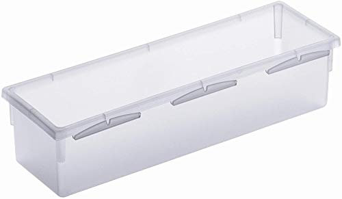 Rotho Basic Cassetto Modulare per Cassetti, Plastica (PP) senza BPA, Trasparente, 23.0 x 8.0 x 5.0 cm