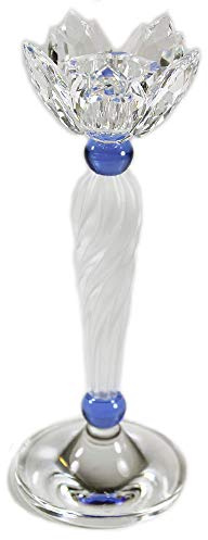 Swarovski candeliere fiore blu 207012 AP 2001 Nuovo con scatola e certificato originale