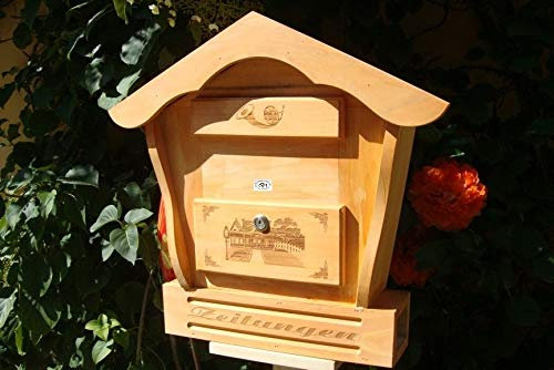 Toller Briefkasten HBK-SD-HELLBRAUN aus Holz in amazon hellbraun braun Briefkästen Holzbriefkästen Postkasten Spitzdach - passt auch zu vielen Vogelhäusern Vogelhaus Insektenhotel Insektenhotels Vogelhäuser aus Holz Ergänzung für Vogelhäuschen und Vogelfutterhaus Nistkasten Meisenkasten