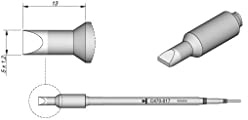 JBC Lötspitze Serie C470, Meißelform, C470017/5,0 x 1,2 mm, gerade C470017 (Lötkartusche 470 4700 C470- Loetkartusche Loetpatrone Loetspitze Lötpatrone T470)