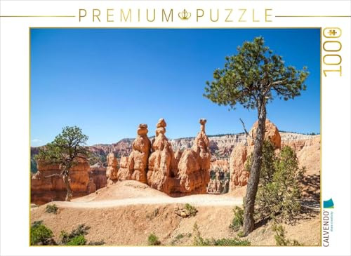 CALVENDO Puzzle Bryce Canyon Wanderpfad durch die Felsformationen | 1000 Teile Lege-Größe 64 x 48 cm Foto-Puzzle für glückliche Stunden