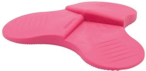 WAGNER Door Wedge/Doorstop 3STOP Color - Ø 108 x 19 mm, Pink Design Wedge Made of high Class Synthetics, to be Pushed Underneath Doors, with 3 Different Wedge Heights - 15698701