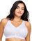 Glamorise MagicLift Front-Closure Posture Back Wirefree Bra 1265 (Women's & Women's Plus) White