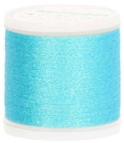 Madeira M9842-301 Thread, 70% Polyamide/30% Metallised Polyester, 301 Blue, 200m