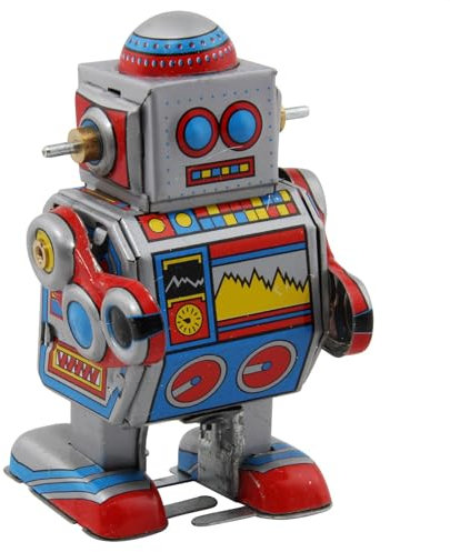 Freak Scene Roboter - Kleiner Roboter - Blechroboter - Retro Blechspielzeug