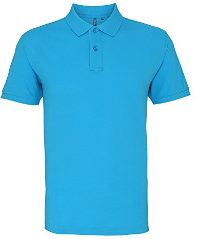 Asquith & Fox Men's Polo Shirt, Blue (Turquoise 000), Small (Size:Small)