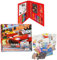 alles-meine.de GmbH 200 TLG. Set: XXL Stifte-Koffer - Cars - Lightning McQueen incl. Namen - Malkoffer mit Stiften + Öl Pastellkreide + Sticker + Wachsmal Farben - Kinder Bas..