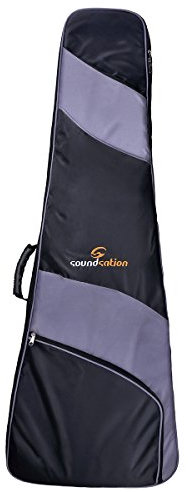 SOUNDSATION PGB-Flyng V – Borsa per chitarra elettrica 120 x 48 x 10 cm Nero/Grigio