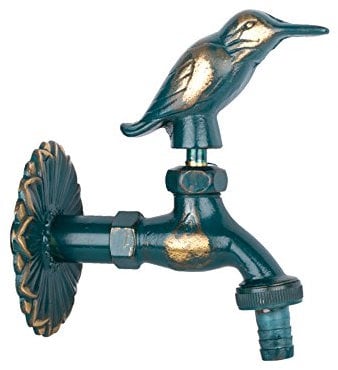 Boni-Shop Nostalgie Auslaufventil Wasserhahn Verschiedene Motive (Vogel patiniert 1/2)