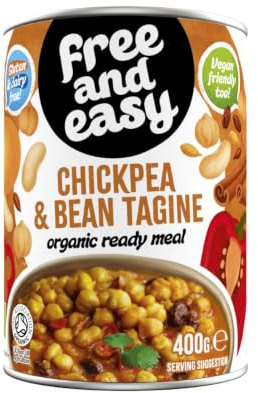Free and Easy Organic Chick Pea and Bean Tagine 400 g (Pack of 6)
