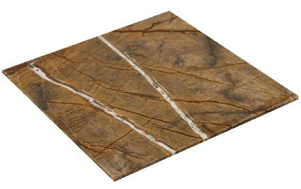 Yuchengstone Massive Marmor Servierplatte rechteckig Größe: 40x40x1,5cm vielseitig verwendbar