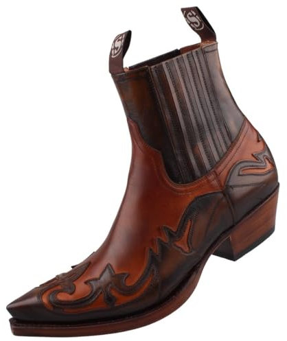Sendra Stivaletti 4660 Nero, Marrone chiaro marrone scuro, 42 EU