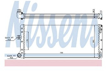 NISSENS Kühler, Motorkühlung 61887 | Kompatibel mit: FIAT PUNTO, PUNTO Kasten/Schrägheck
