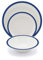 Harfield Royal Blue Duo Polycarbonate Plastic Dining Set Reusable Virtually Unbreakable Plates Bowl