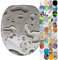 Sanilo Soft Close Toilet Seat, Wide Choice of New Toilet Seats, Stable Hinges, Easy to Mount (Dewdrop)