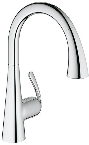 GROHE Zedra | Küchenarmatur - Einhand-Spültischbatterie, mit herausziehbarer Dual Spülbrause | chrom | 32294001