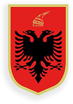 Aufkleber/Sticker Albanien Shqiperia Tirana Albanisch Republik 5x7cm A2976
