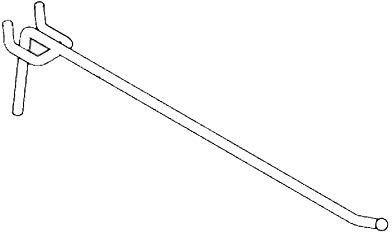 Tegometall 13-6584-37 Lochwandhaken Einfachhaken, 12 cm, 50 Stück