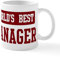 CafePress Worlds Best Manager Mug 11 oz (325 ml) Ceramic Coffee Mug