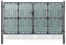 vidaXL Zauntor Einzeltor Gartentor Zauntür Gartentür Zauntore Gartentore Hoftor Eingangstor Einflügelig Stabmattenzaun Tor Schwarz 300x200cm