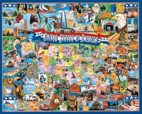United States of America Jigsaw Puzzle 1000 Pieces 24X30 WM290