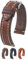 Hirsch Liberty Artisan Uhrenarmband aus Kalbsleder, 18 mm, 20 mm, 22 mm, 24 mm, handverlesenes Sattelleder, Schnellverschluss-Uhrenarmband, braun, 22 mm, Armband