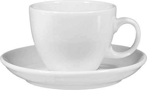 Seltmann Weiden VIP Weiss Uni Cappuccinotasse 0,22 l mit Untertasse 1131