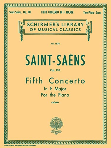 Camille Saint-Saens: Piano Concerto No.5 In F Op.103 (2 Piano Score). Für Zwei Klaviere