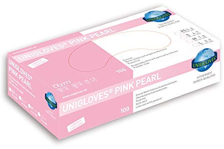 Pink Pearl, Nitril Einmalhandschuh, **PINK**, Puderfrei, Größe S (1x100 Stück)