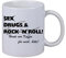 NetSpares Tasse Sex Drugs & Rock`n Roll Geschenk Biker Rockabilly Musik Party Kneipe Bar