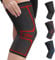 Uflex Athletics Knee Compression Sleeve Support for Running, Jogging, Sports, Joint Pain Relief, Arthritis and Injury Recovery-Single Wrap