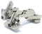 TamBee 2pc 175 Grad Schrankscharnier,Scharniere für Schranktüren für Falttür, Metall Scharniere hydraulisch verstellbare verdeckte Scharniere Möbelscharniere 1 Paar (halbe Abdeckung)