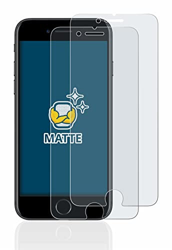 BROTECT Entspiegelungs-Schutzfolie für Apple iPhone 7/8 (2 Stück) Matte Displayschutz-Folie, Anti-Reflex, Anti-Fingerprint