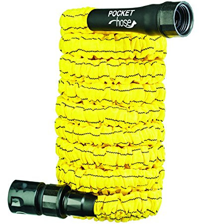 Best of TV M6 POCKET21 Gartenschlauch, ausziehbar, Nylon, gelb/schwarz, 7,5 m