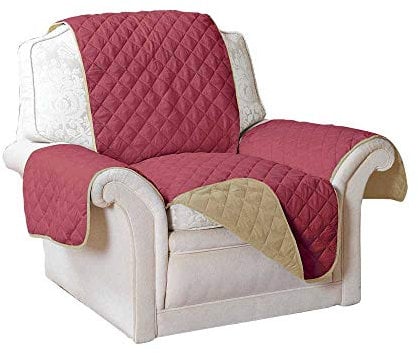 Easylife Reversible Recliner Furniture Protector, Waterproof Chair Cover, Armchair Cover, Machine Washable Armchair Protector - Fully Guaranteed