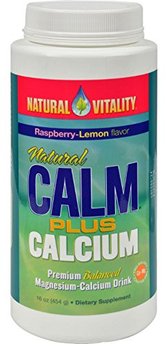 Natural Vitality Natural Calm Plus Calcium Raspberry-Lemon - 16 Oz