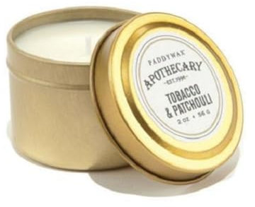 Paddywax Candles Duftkerzen Apothekerkerze von Artisan, Soja-Mischwachs, Tabak & Patchouli, 2 inches, 2