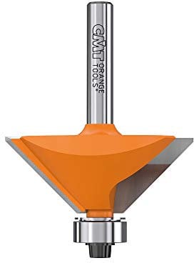 CMT 936.420.11 Fresa per Smussare 45° con Cuscinetto, Grigio/Arancio