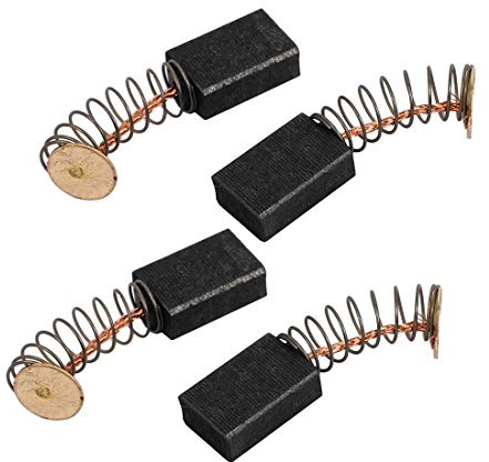 sourcing map 2 Pares Eléctrico Taladro Motor Rotativo Eléctrica Herramienta Carbono Escobilla 5 x 9 x 13mm Negro